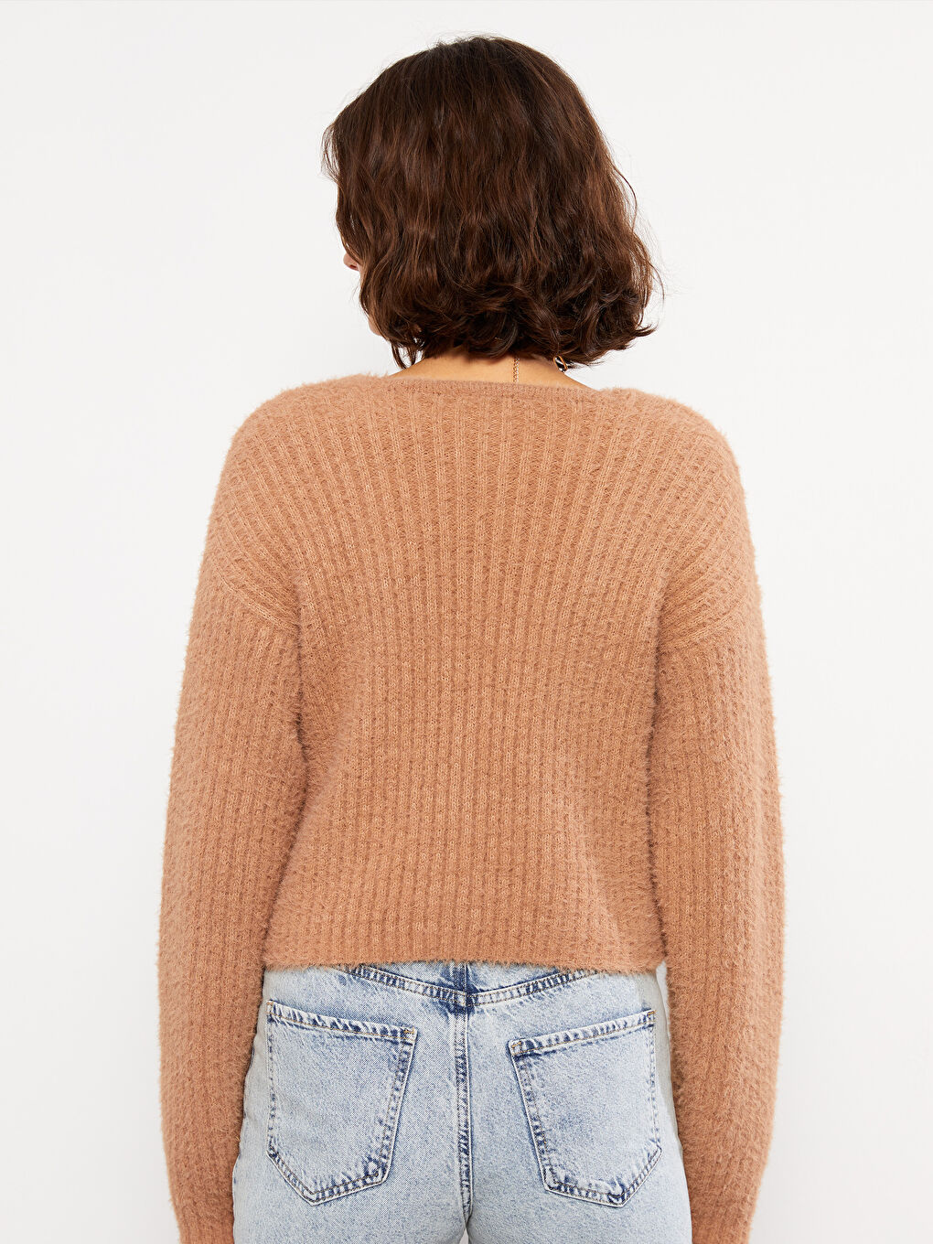 V Neck Women's Knitwear Cardigan-4