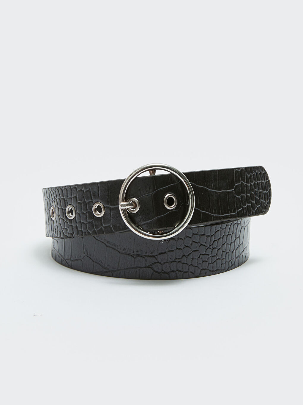 LCW ACCESSORIES Faux Leather Croc Effect Women's Belt -W2CR52Z8-HUC