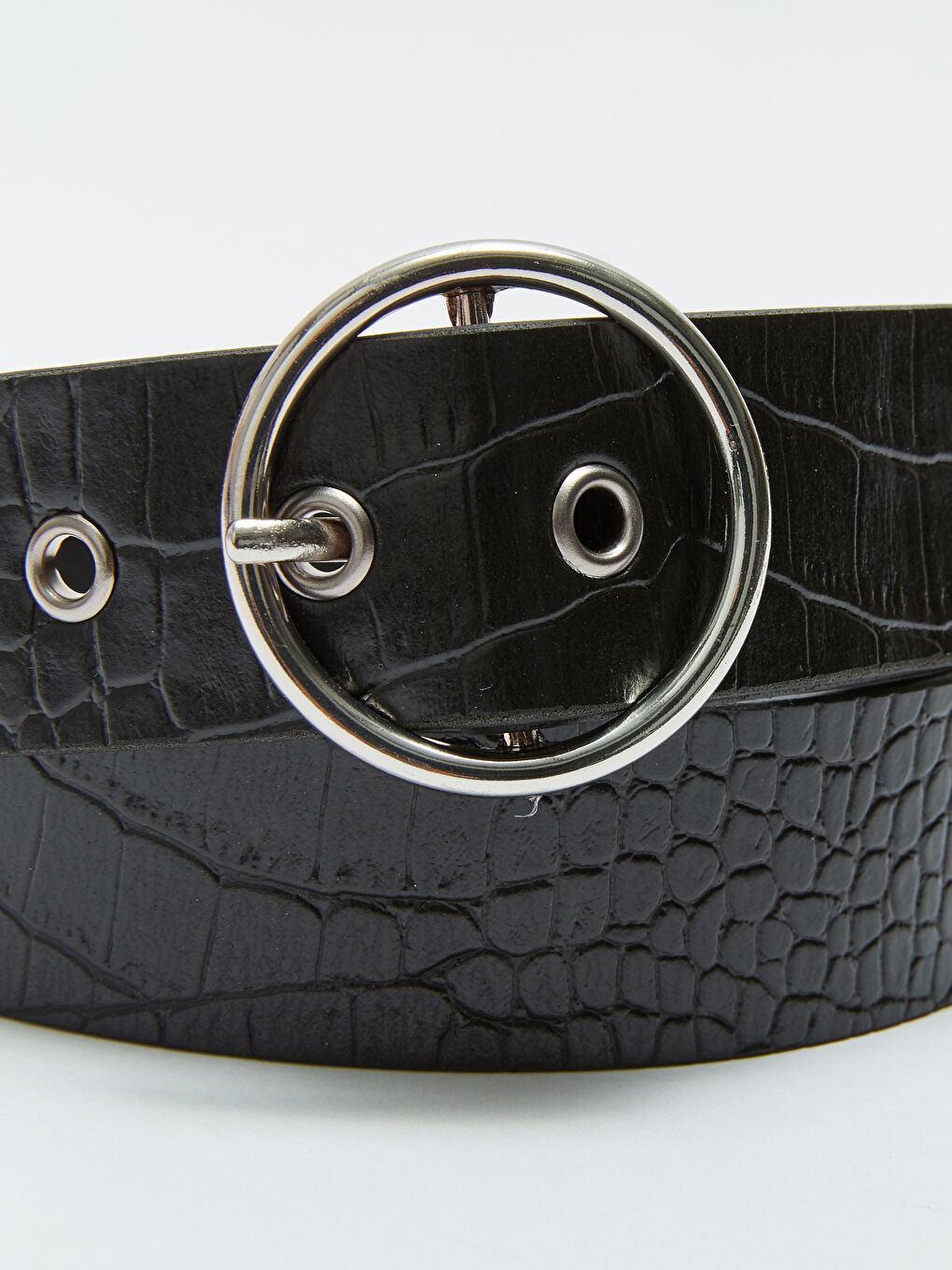 LCW ACCESSORIES Faux Leather Croc Effect Women's Belt -W2CR52Z8-HUC