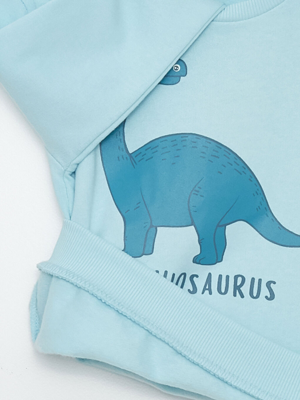 Crew Neck Printed Baby Boys' Sweatshirt and Sweatpants-3