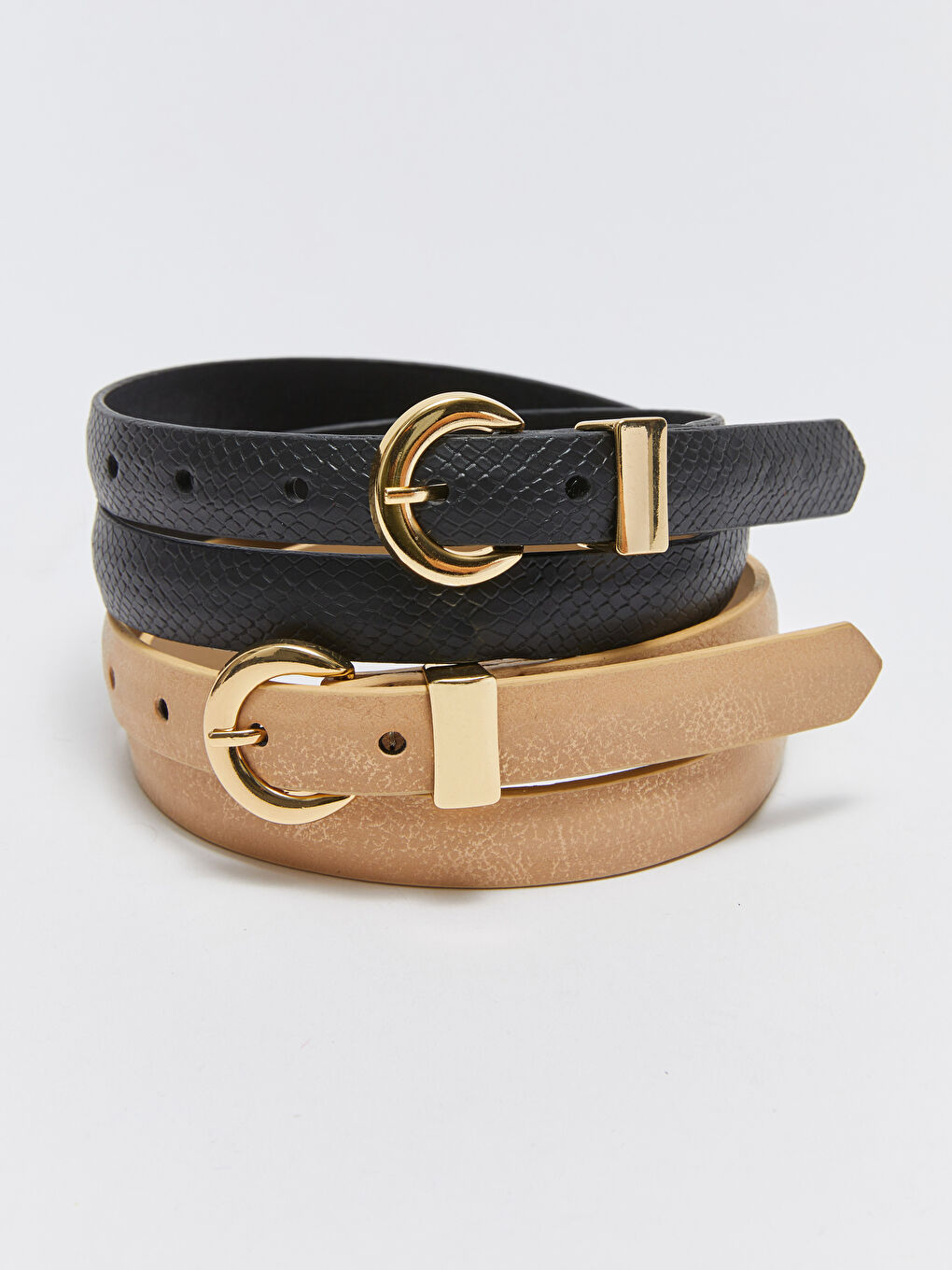 Women's Slim Belt 2 Pack