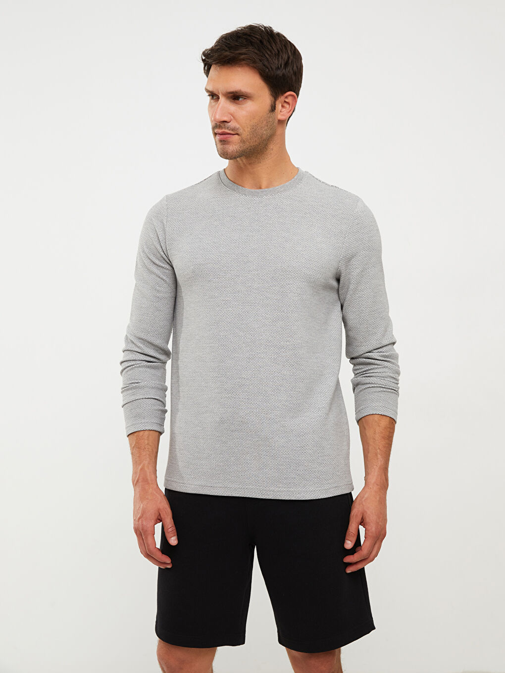 LC Waikiki Crew Neck Long Sleeve Men's T-Shirt -W2CS96Z8-E86
