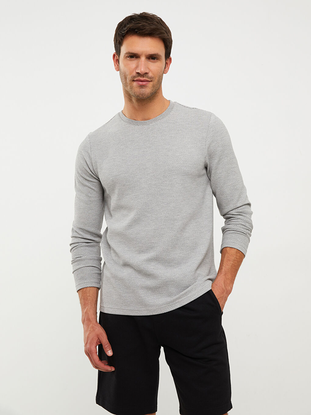 LC Waikiki Crew Neck Long Sleeve Men's T-Shirt -W2CS96Z8-E86