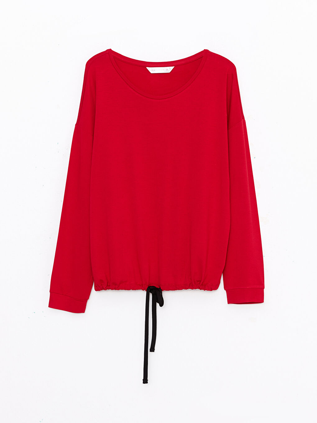 Kırmızı Bisiklet Yaka Yılbaşı Temalı Kadın Pijama Takımı-6