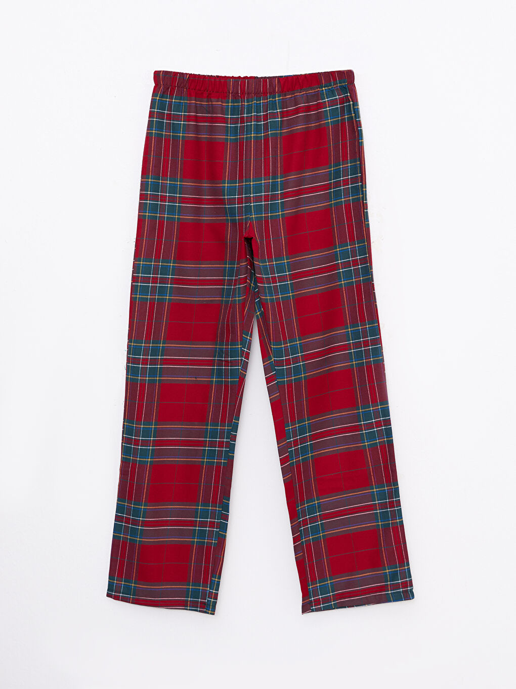 Kırmızı Bisiklet Yaka Yılbaşı Temalı Kadın Pijama Takımı-6