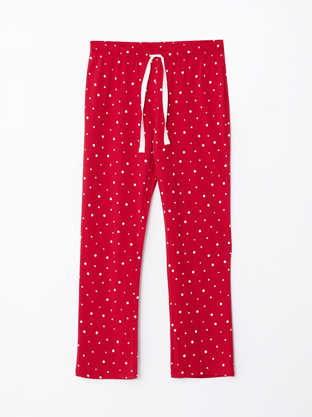 طقم بيجاما نسائي قطني بأكمام طويلة بنقشة رأس السنة و ياقة قميص-7