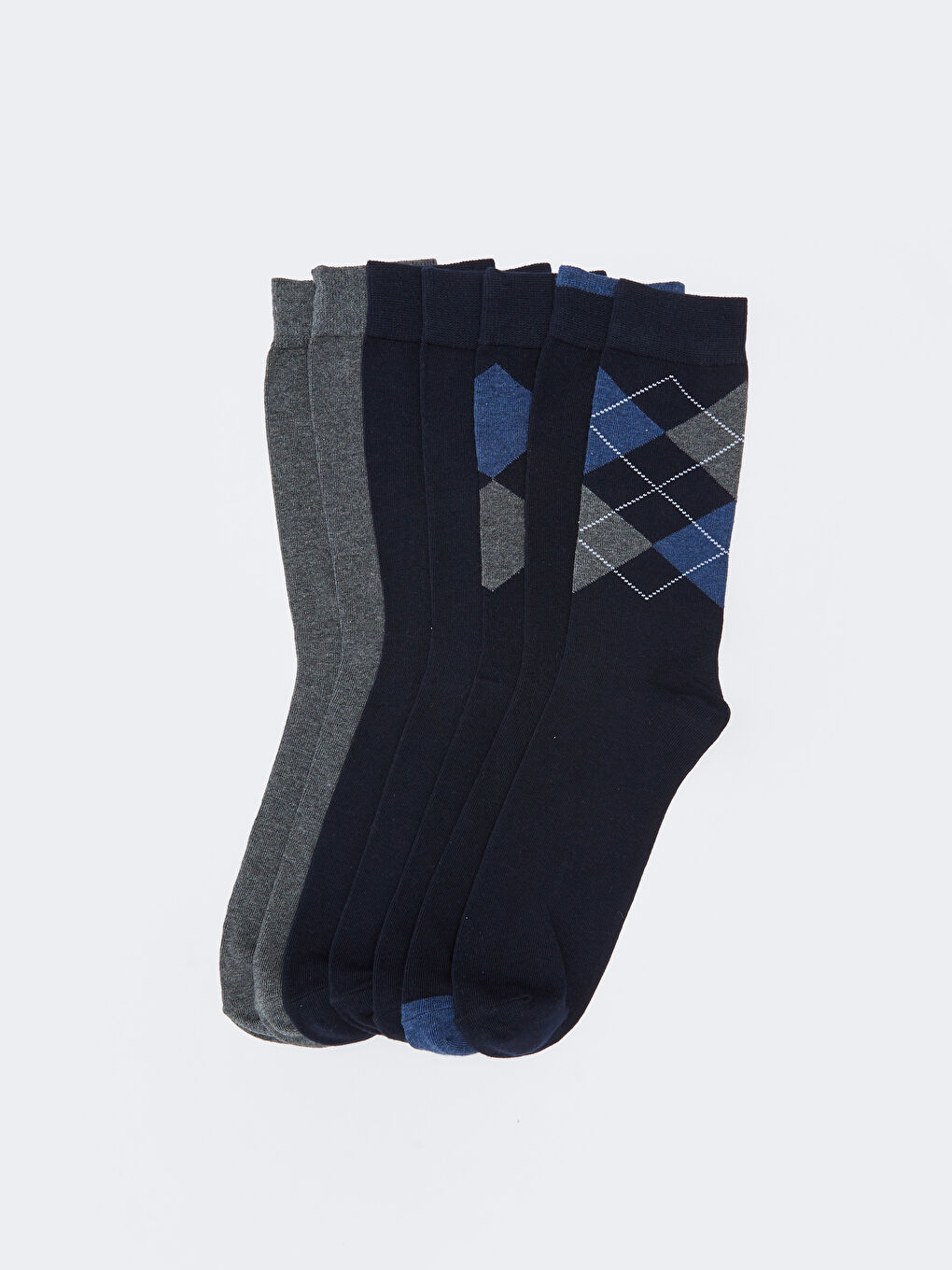 Patterned Men's Ankle Socks 7 Pack