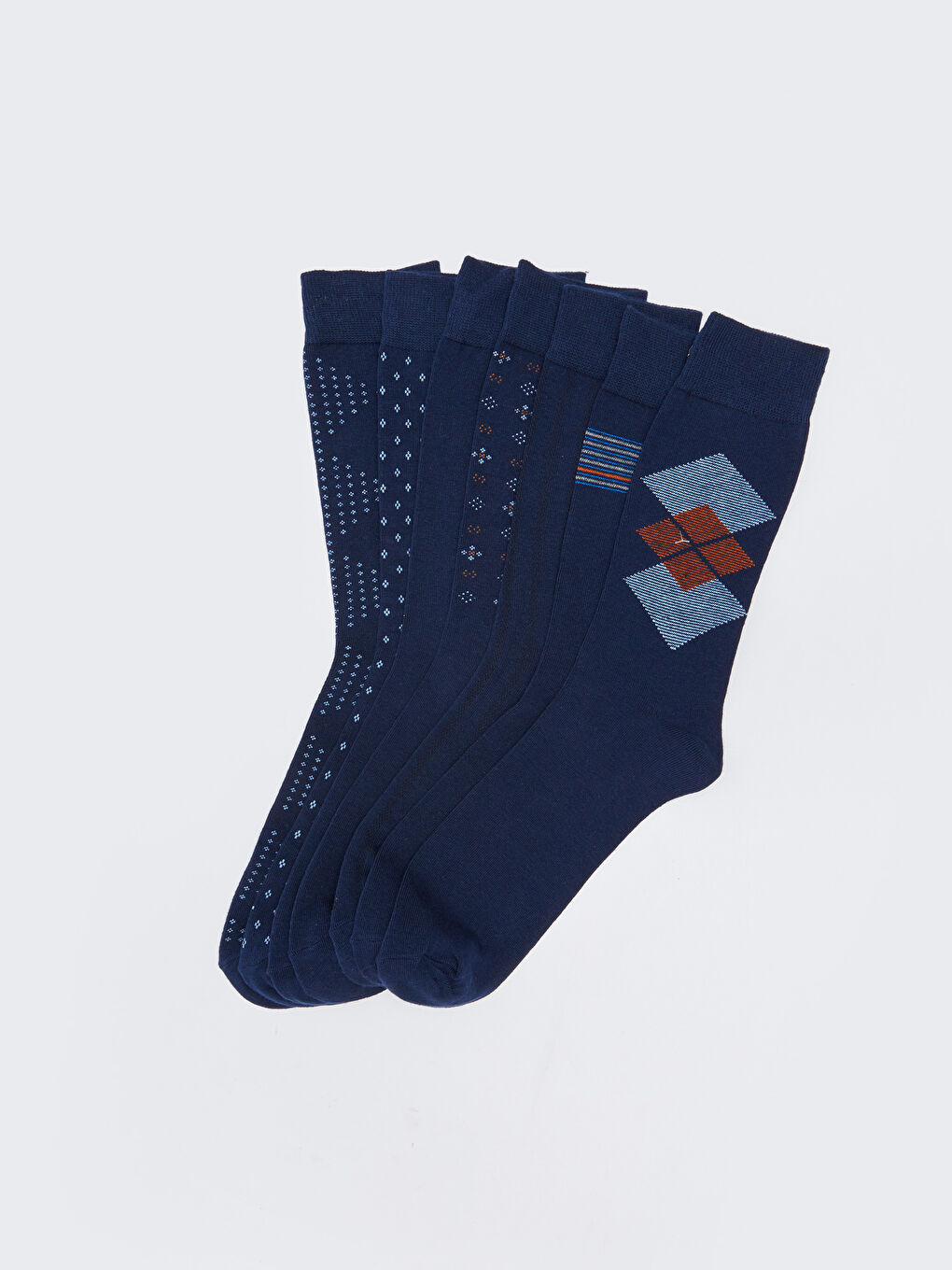 LC Waikiki Patterned Men's Ankle Socks 7 Pack -W2CT68Z8-K00