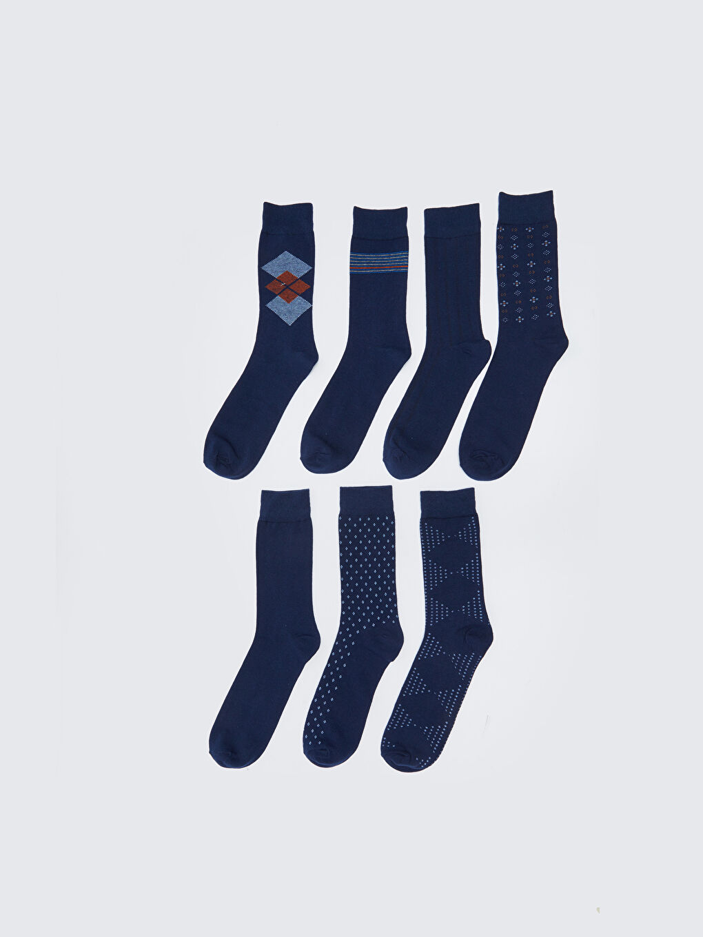 LC Waikiki Patterned Men's Ankle Socks 7 Pack -W2CT68Z8-K00