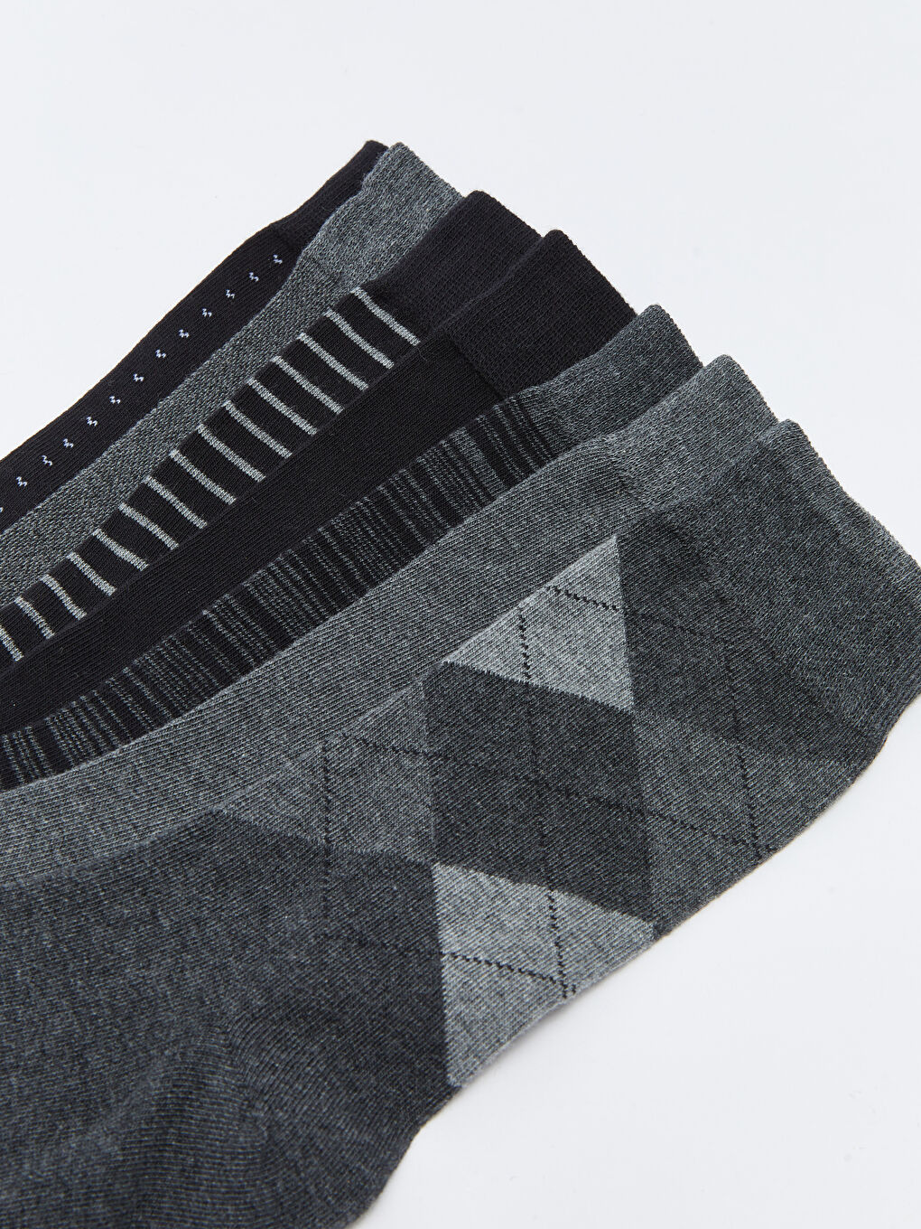 Patterned Men's Ankle Socks 7 Pack-2