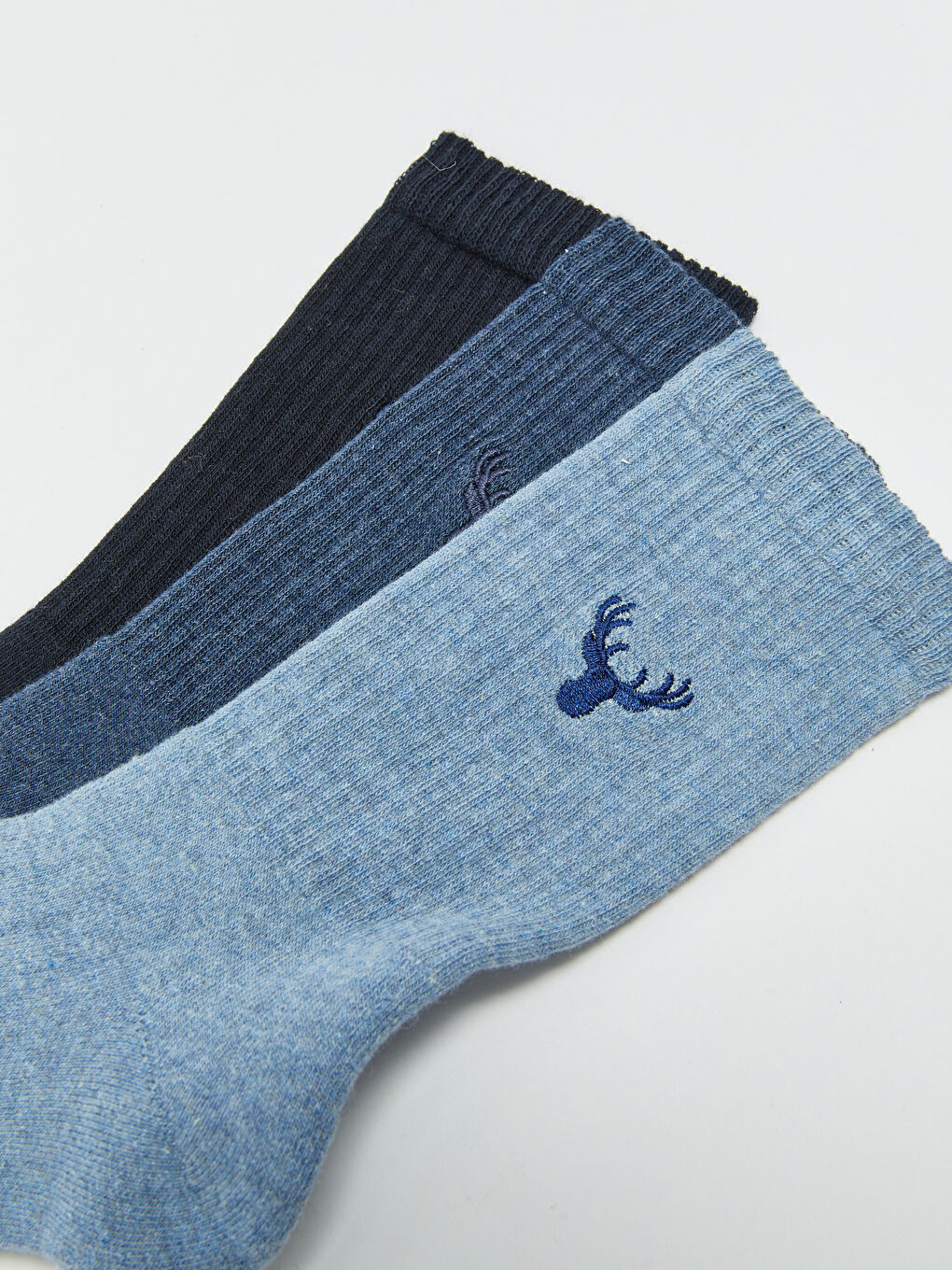 LCW ACCESSORIES Embroidered Men's Ankle Socks 3-packs -W2CT75Z8-UE1
