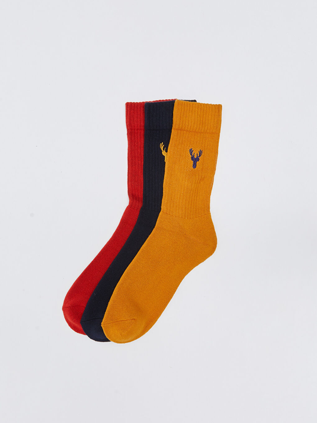 LCW ACCESSORIES Bestickte Knöchelsocken für Herren 3er-Pack -W2CT75Z8-K00