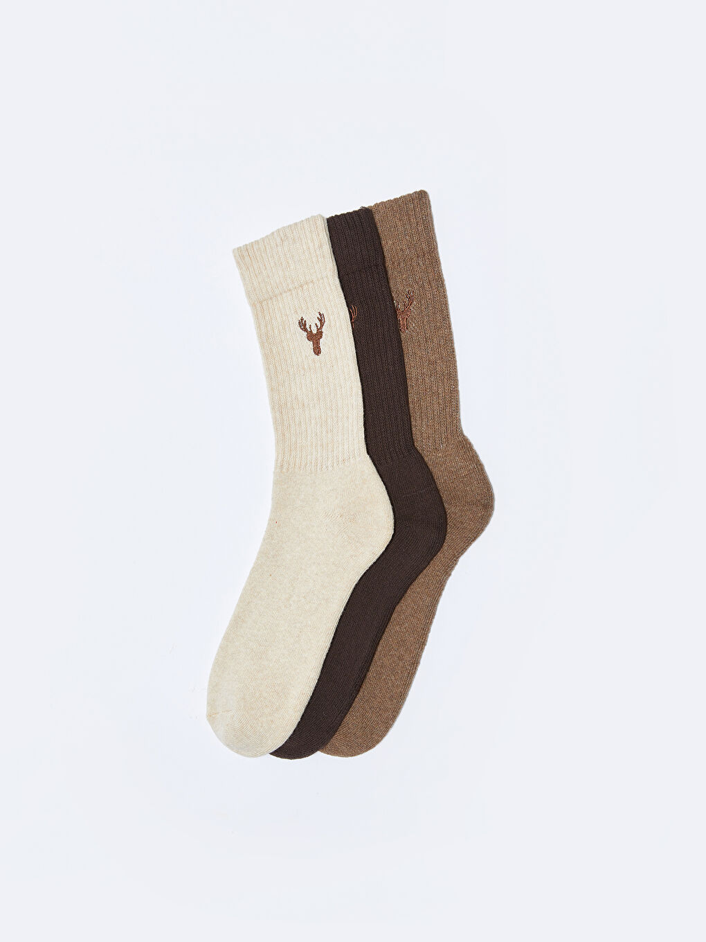 Bestickte Knöchelsocken für Herren 3er-Pack