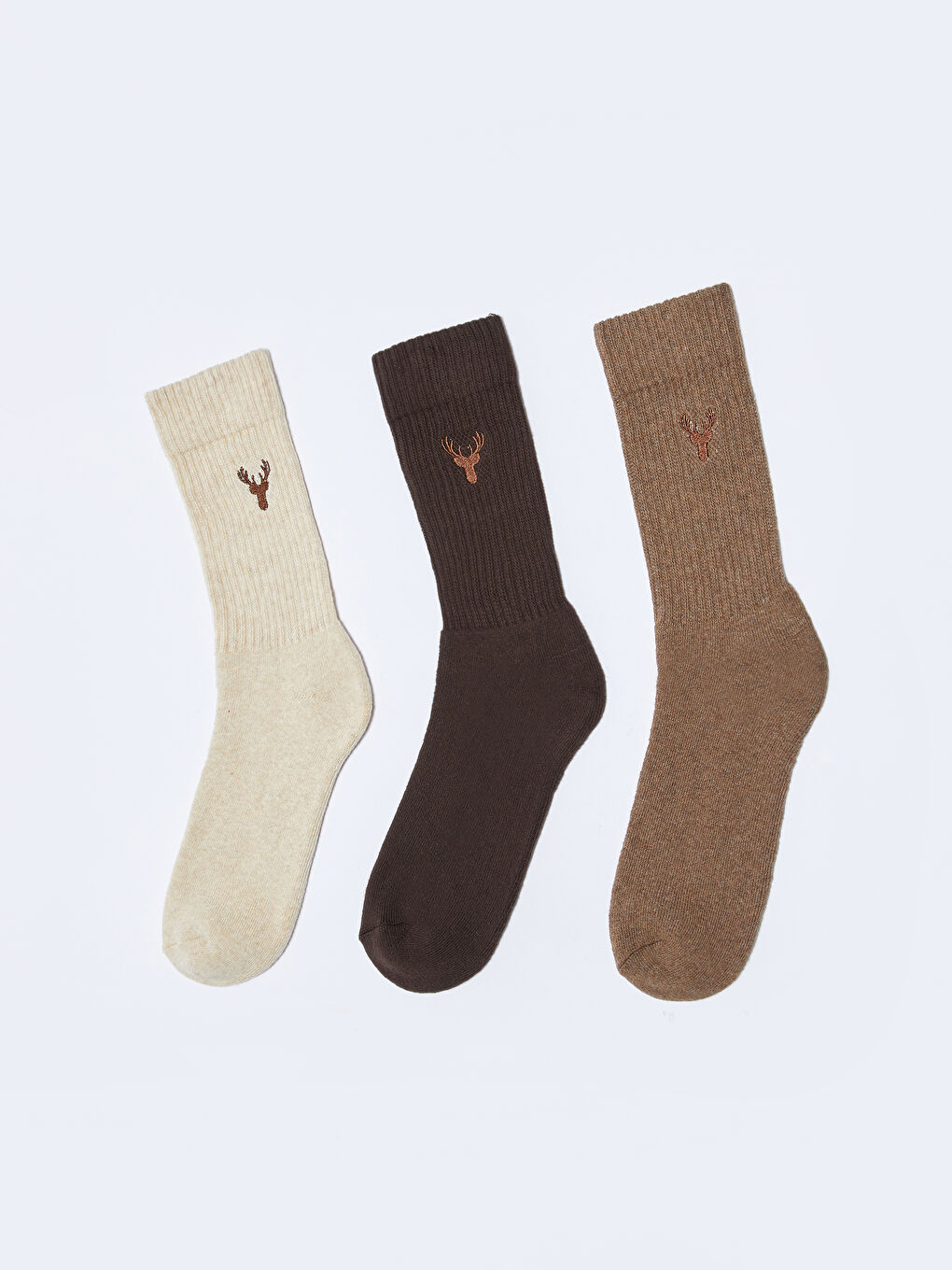 Bestickte Knöchelsocken für Herren 3er-Pack-1