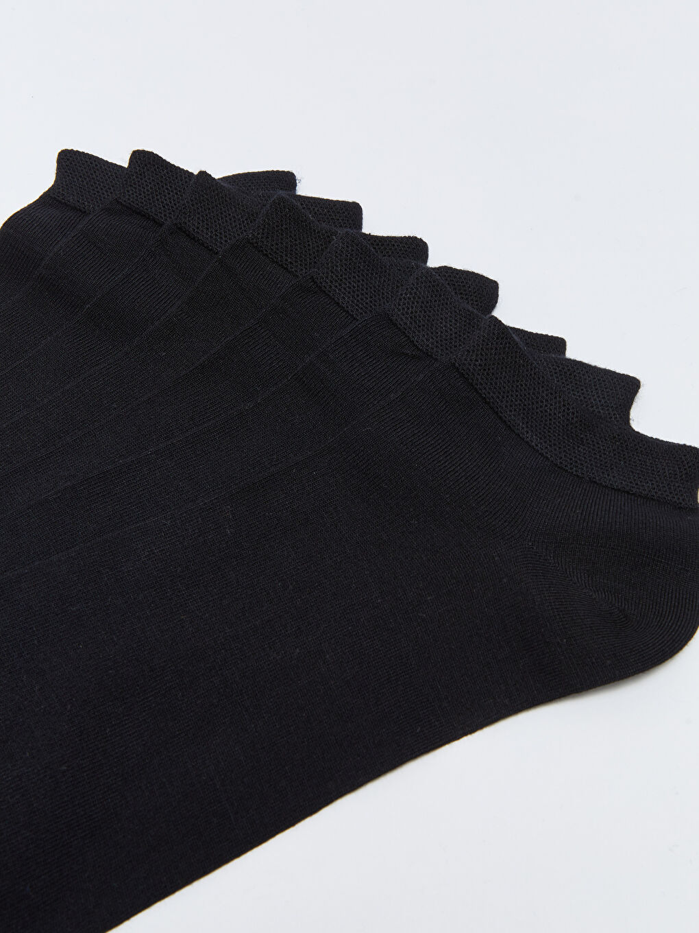Siyah Erkek Bambu Patik Çorap 7'li-2