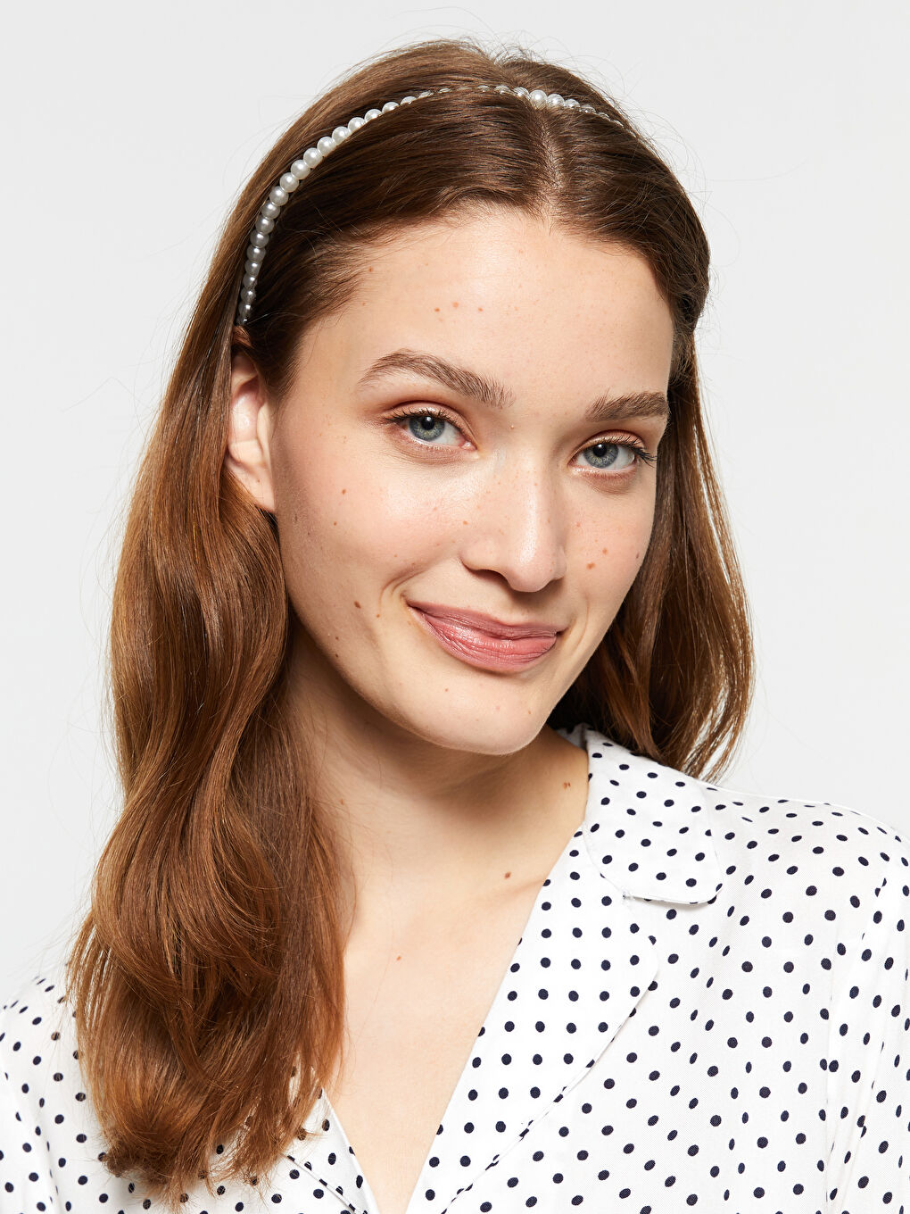 Karışık İncili Kadın Taç 2'li-1