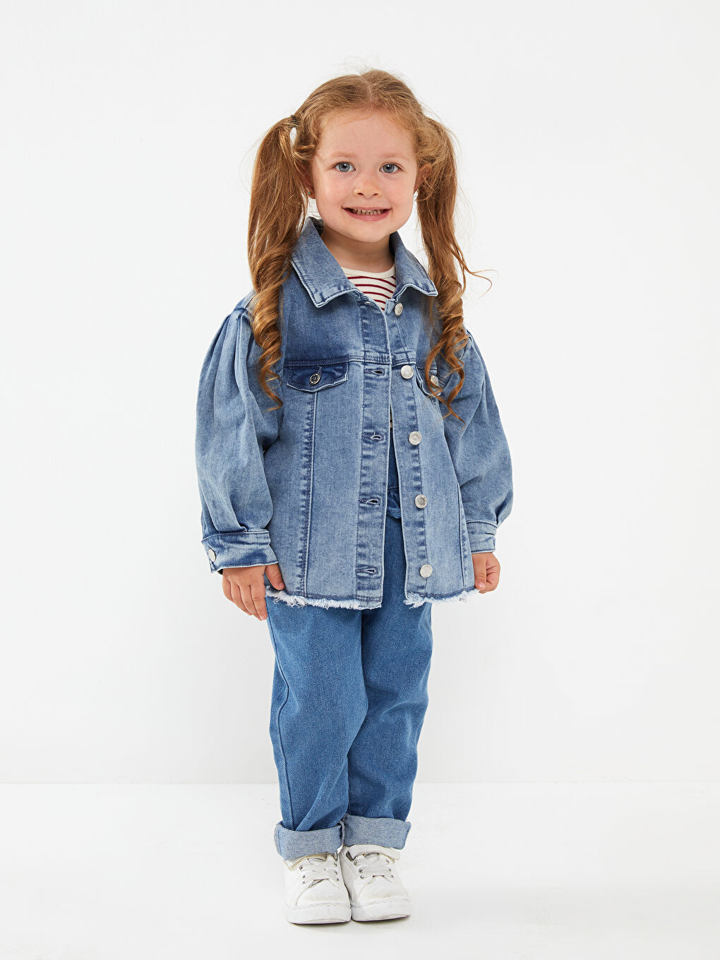 LCW baby Langarm Basic Baby Mädchen Denimjacke -W2CU86Z1-SHK