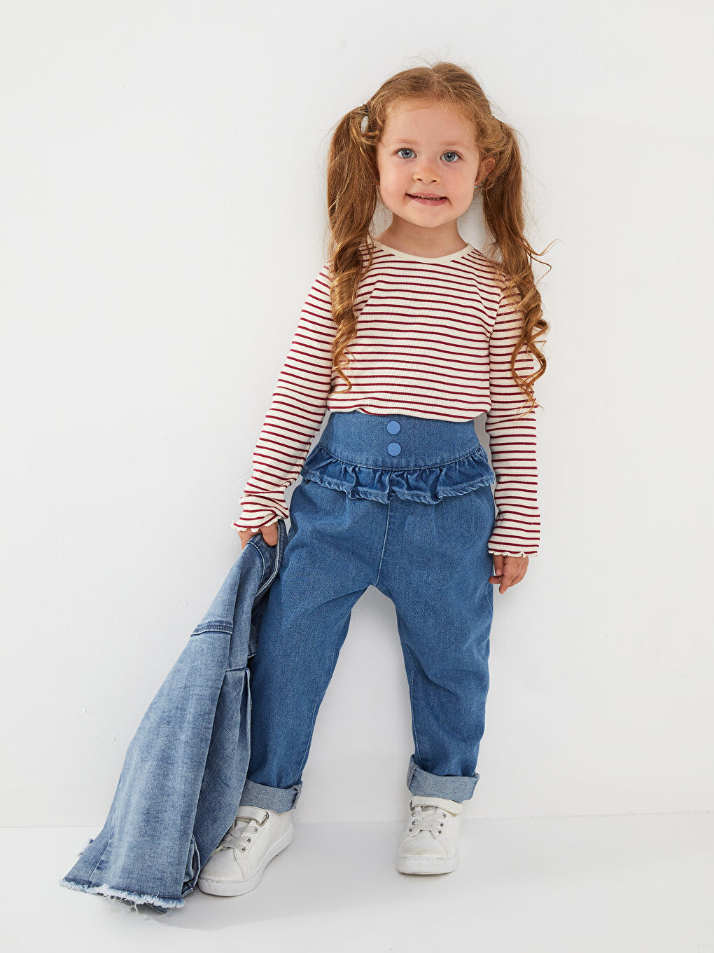 LCW baby Langarm Basic Baby Mädchen Denimjacke -W2CU86Z1-SHK