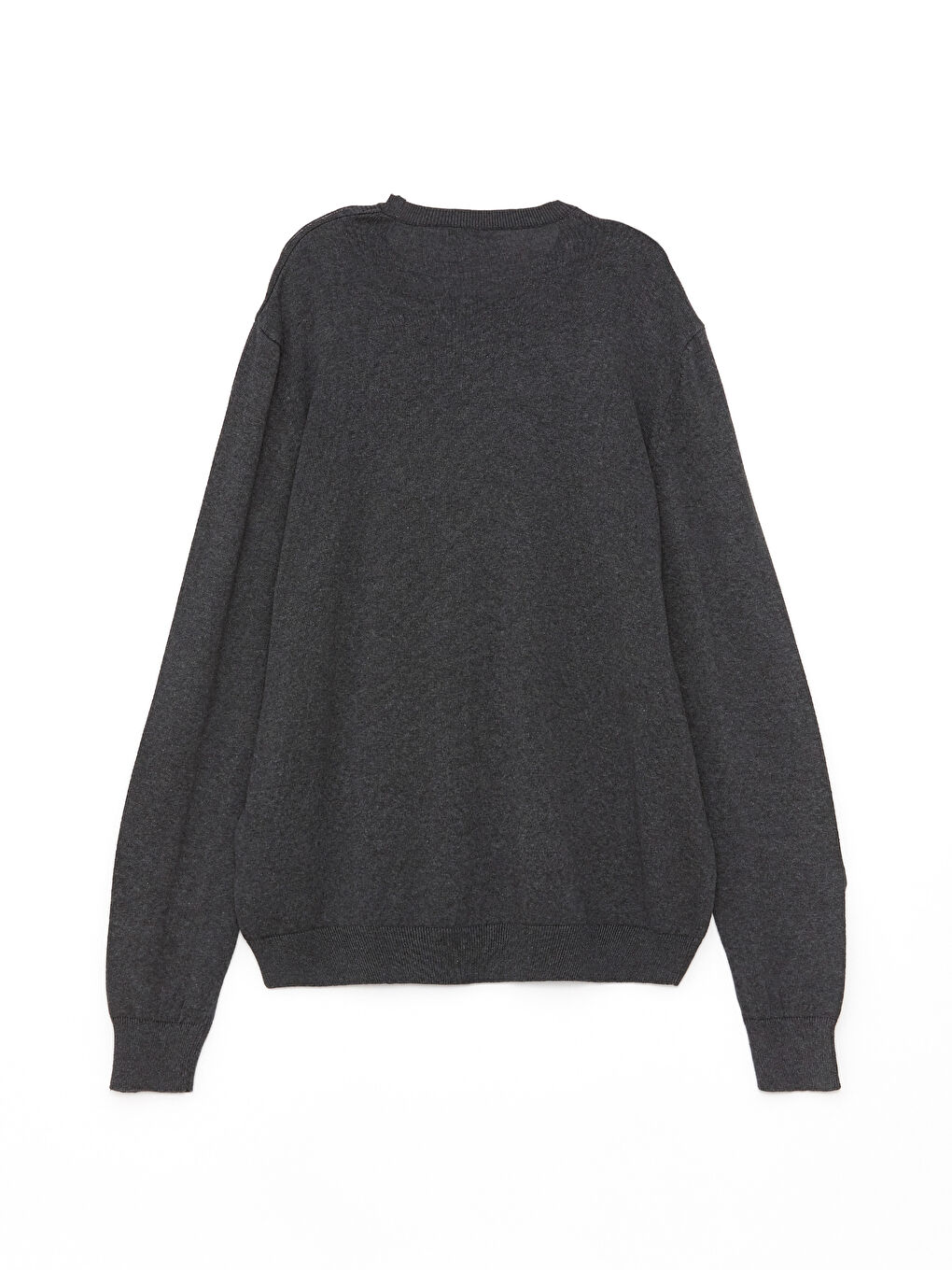 Antrasit Bisiklet Yaka Erkek Triko Kazak-6