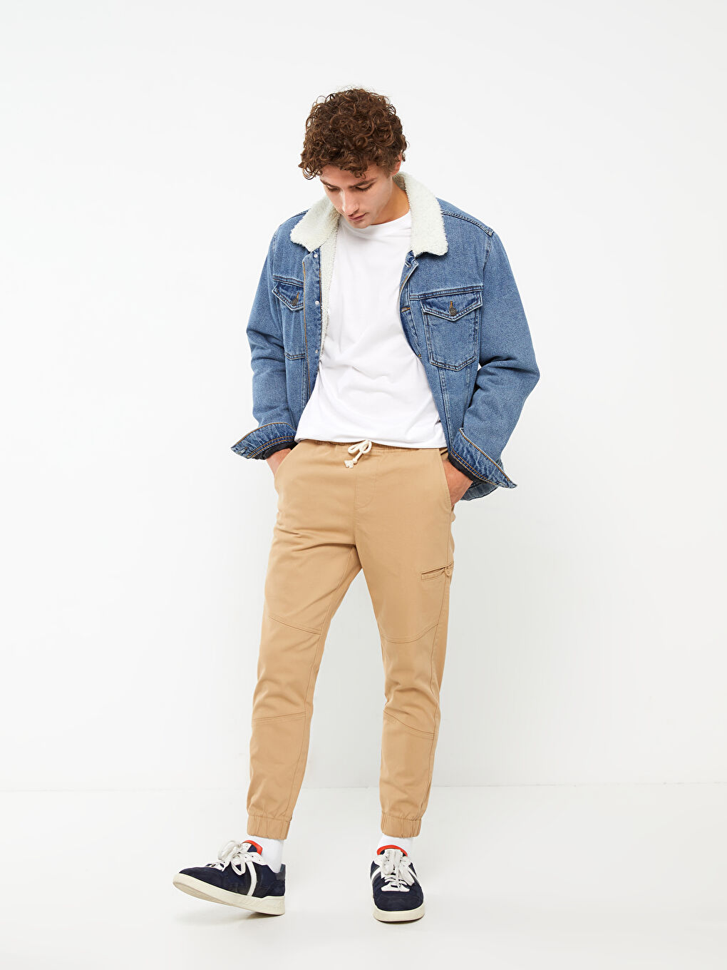 XSIDE Slim Fit Twill Men's Jogger Trousers -W2CV36Z8-S9E