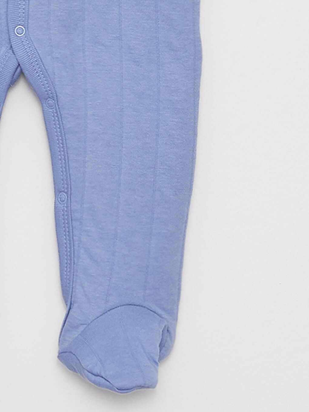Mavi Polo Yaka Uzun Kollu Erkek Bebek Tulum-3