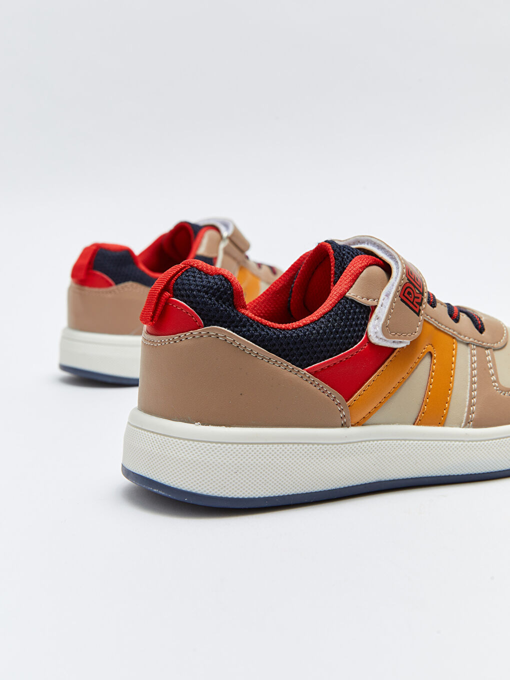 Color Block Laces & Hook-and-Loop Boys' Sneakers-4