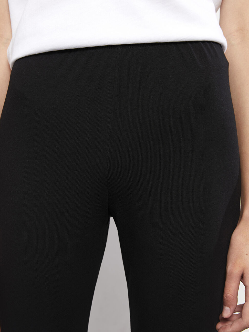 LCW Vision Damen Leggings mit Elastischem Bund und Schlichtem Design -W2CV62Z8-RQN