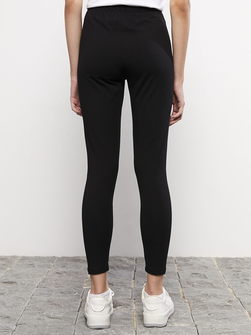 LCW Vision Damen Leggings mit Elastischem Bund und Schlichtem Design -W2CV62Z8-RQN
