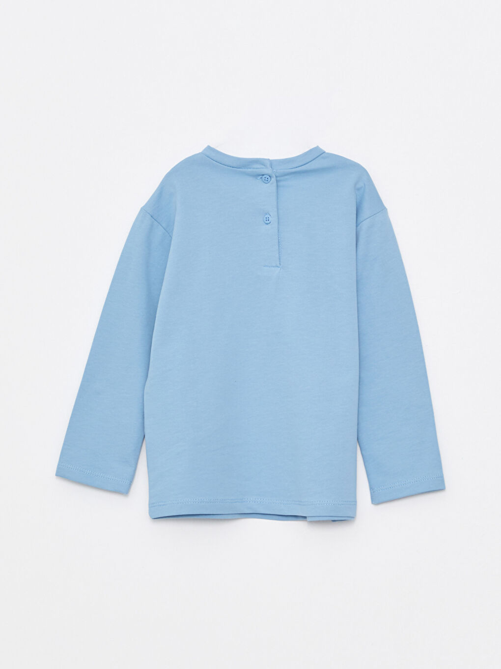 LCW ECO Crew Neck Long Sleeve Printed Baby Girls' T-Shirt -W2CY06Z1-GFK