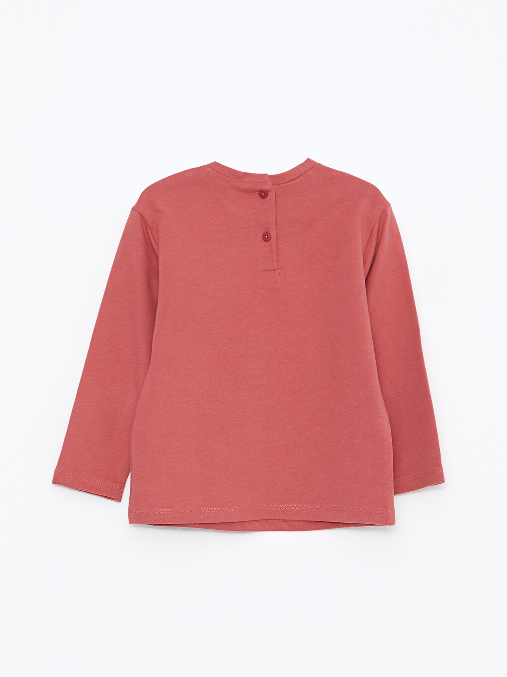 Crew Neck Long Sleeve Printed Baby Girls' T-shirt-1