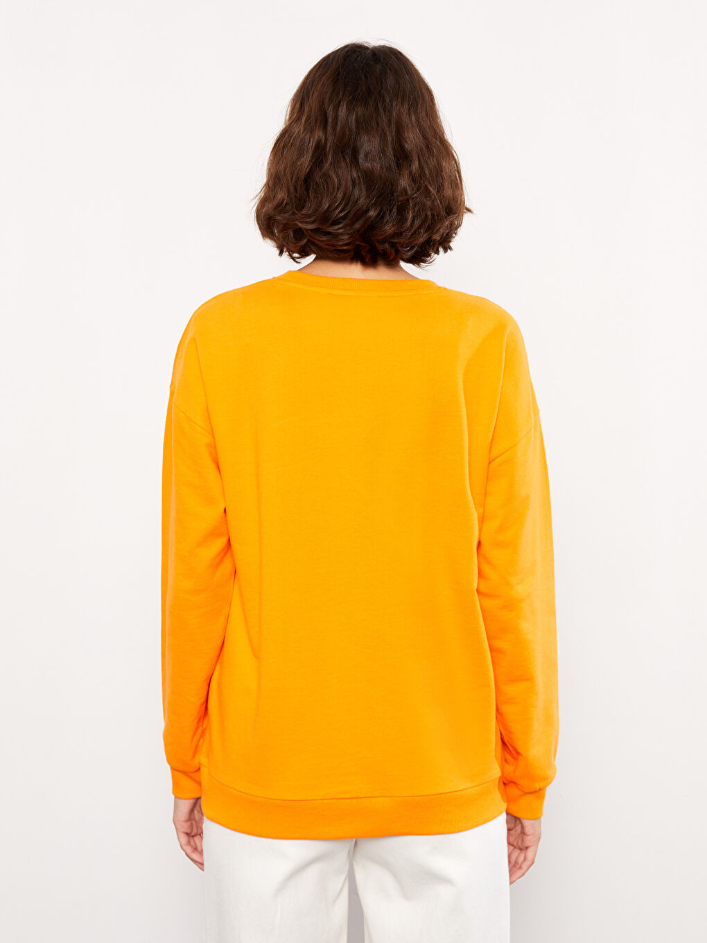 LCW Vision Bisiklet Yaka Baskılı Uzun Kollu Kadın Sweatshirt -W2CY13Z8-FJD