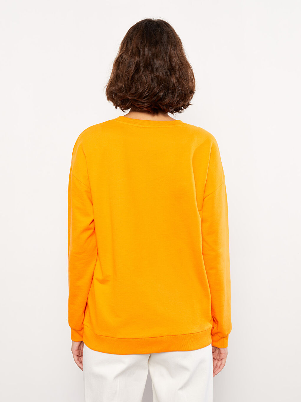 LCW Vision Bisiklet Yaka Baskılı Uzun Kollu Kadın Sweatshirt -W2CY13Z8-FJD