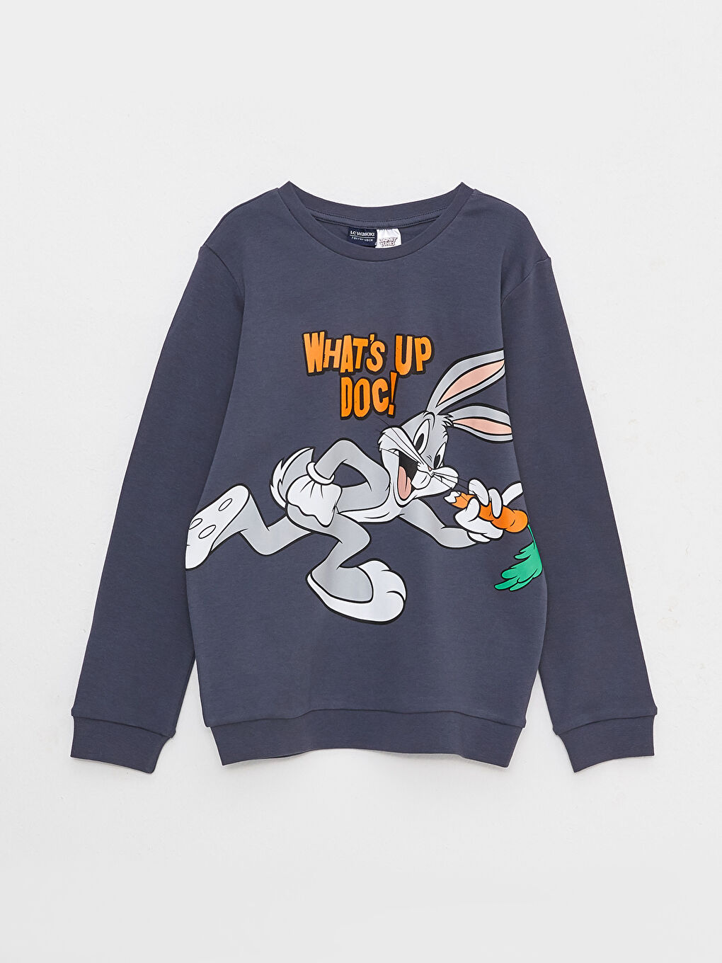 LCW Kids Crew Neck Bugs Bunny Printed Long Sleeve Boy T-shirt -W2CY38Z4-HJV