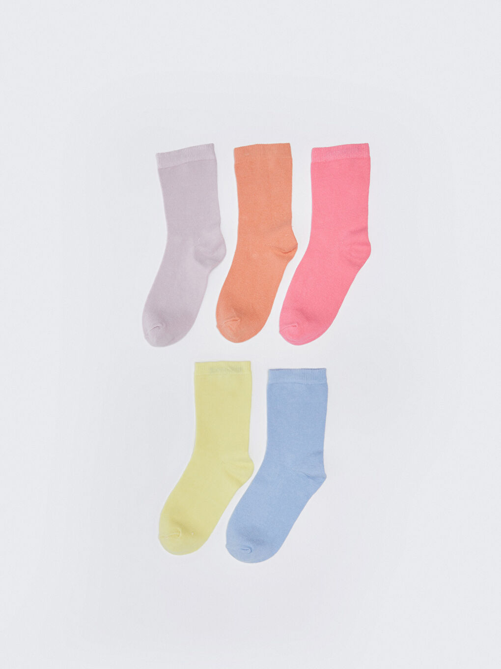 Basic Girls' Ankle Socks 5 Pack-1