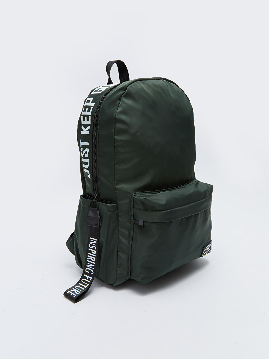 Yeşil Yazı Baskılı Erkek Sırt Çantası-1