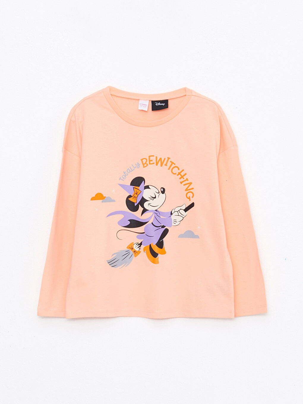 Set de pijama pentru Fete cu Guler rotund, Imprimat Minnie Mouse, Mânecă lungă-1