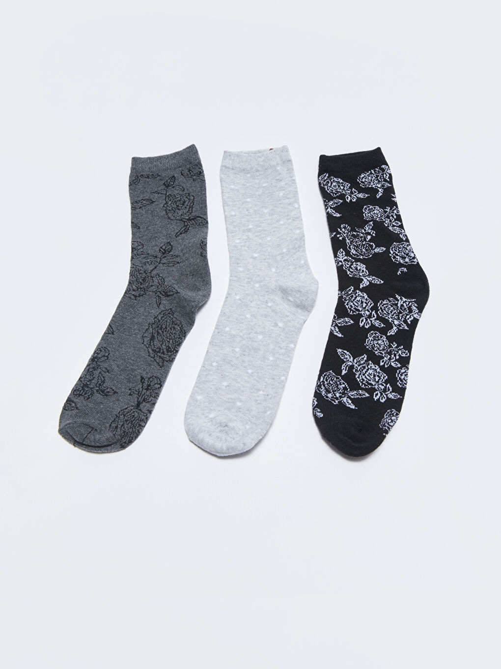Patterned Women's Ankle Socks 3-pack-1