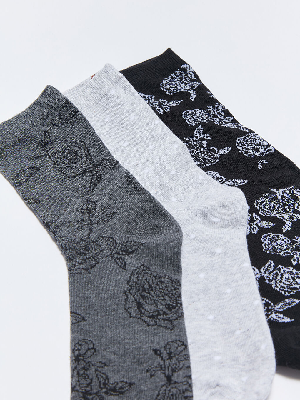 Patterned Women's Ankle Socks 3-pack-2