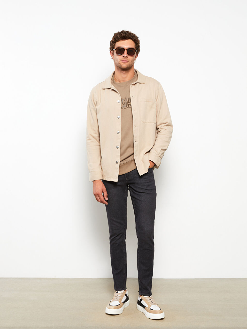 Siyah 750 Slim Fit Erkek Jean Pantolon-1