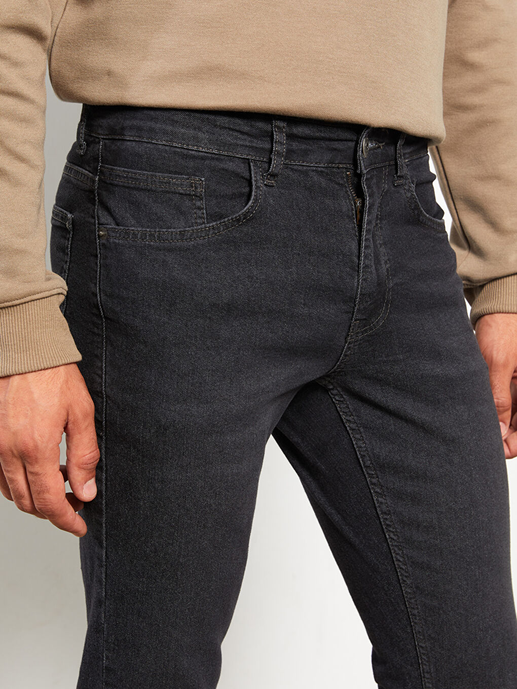 Siyah 750 Slim Fit Erkek Jean Pantolon-2