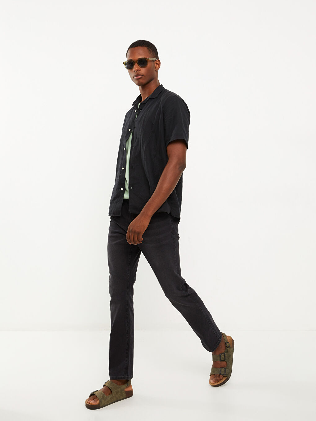 Siyah 779 Regular Fit Erkek Jean Pantolon-1