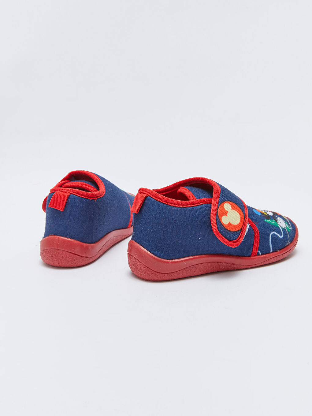 Lacivert Mickey Mouse Lisanslı Cırt Cırtlı Erkek Çocuk Panduf-4