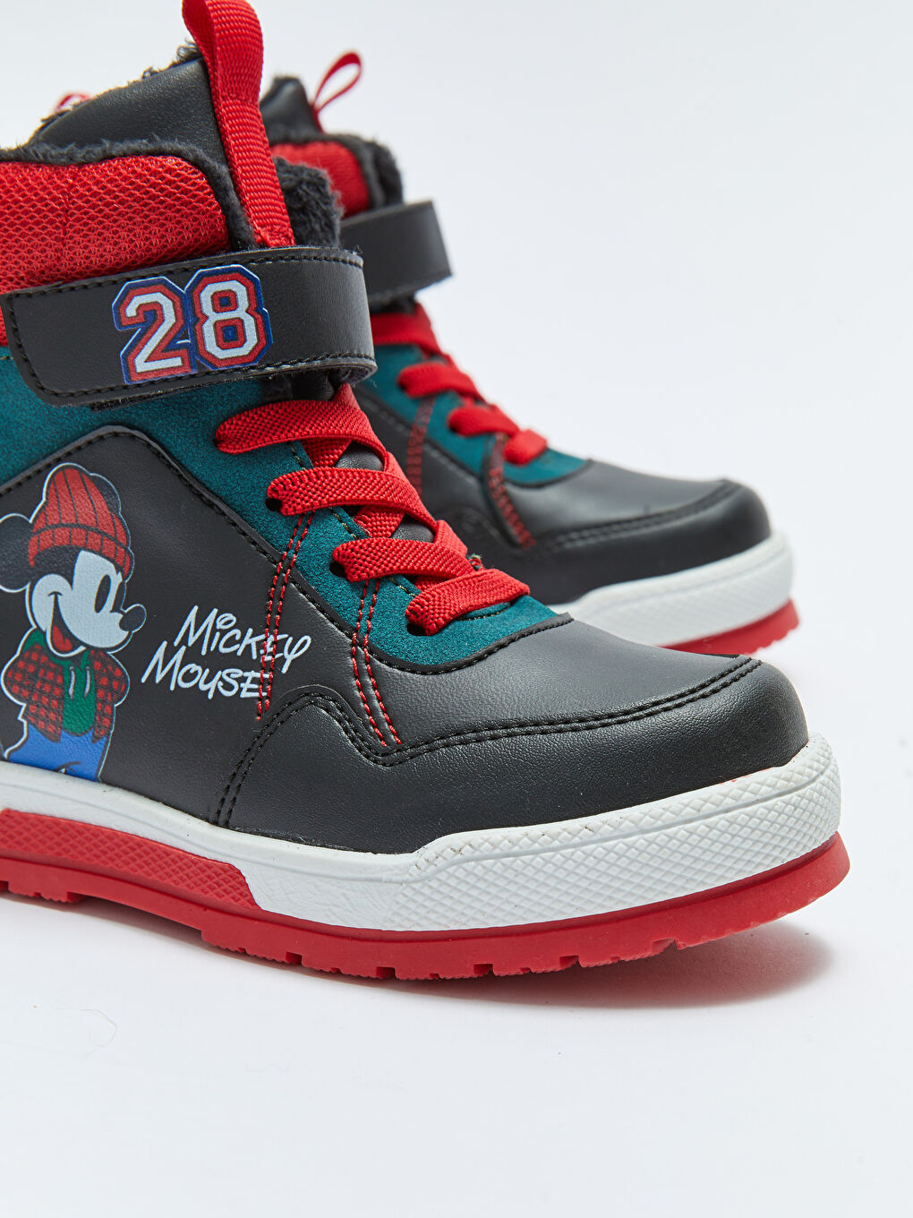 LCW STEPS Siyah Mickey Mouse Lisanslı Cırt Cırtlı Erkek Çocuk Bot - 2