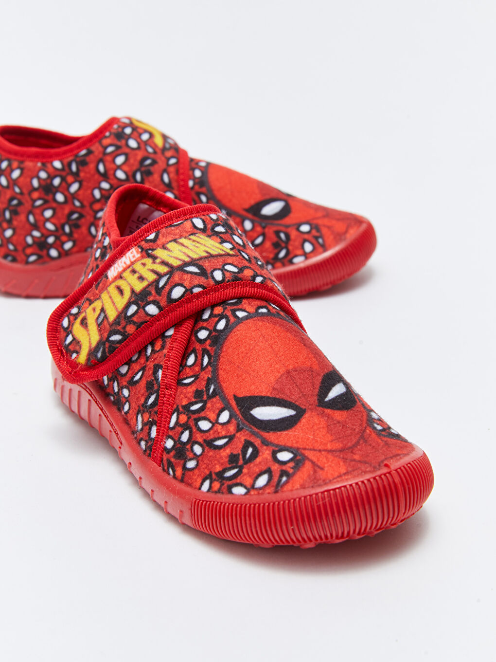 Kırmızı Spiderman Lisanslı Cırt Cırtlı Erkek Çocuk Panduf-2