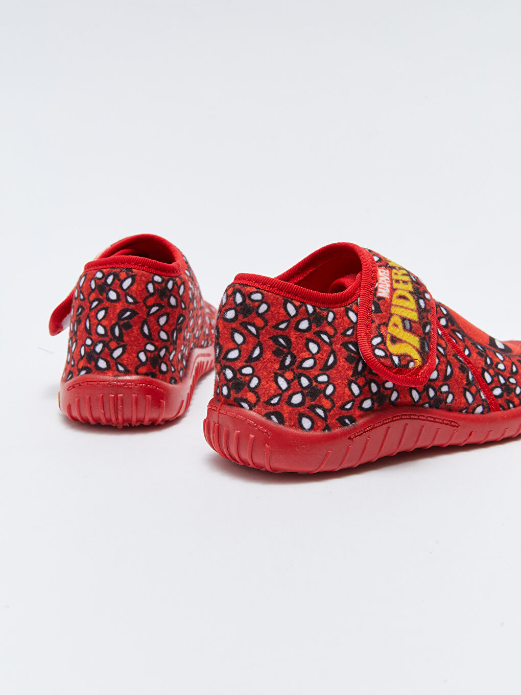 Kırmızı Spiderman Lisanslı Cırt Cırtlı Erkek Çocuk Panduf-4