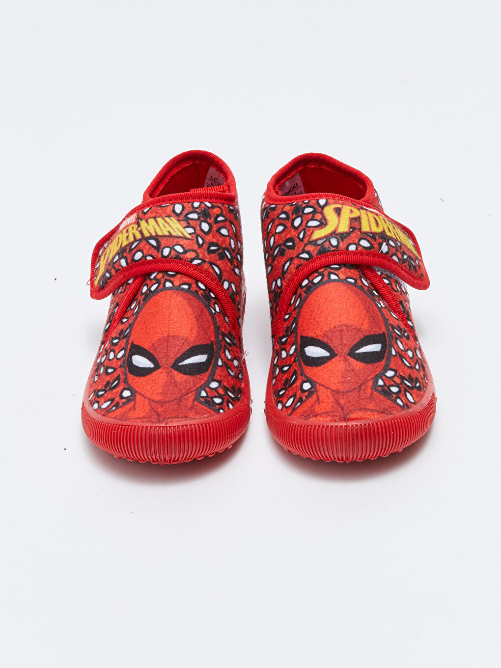 Kırmızı Spiderman Lisanslı Cırt Cırtlı Erkek Çocuk Panduf-6