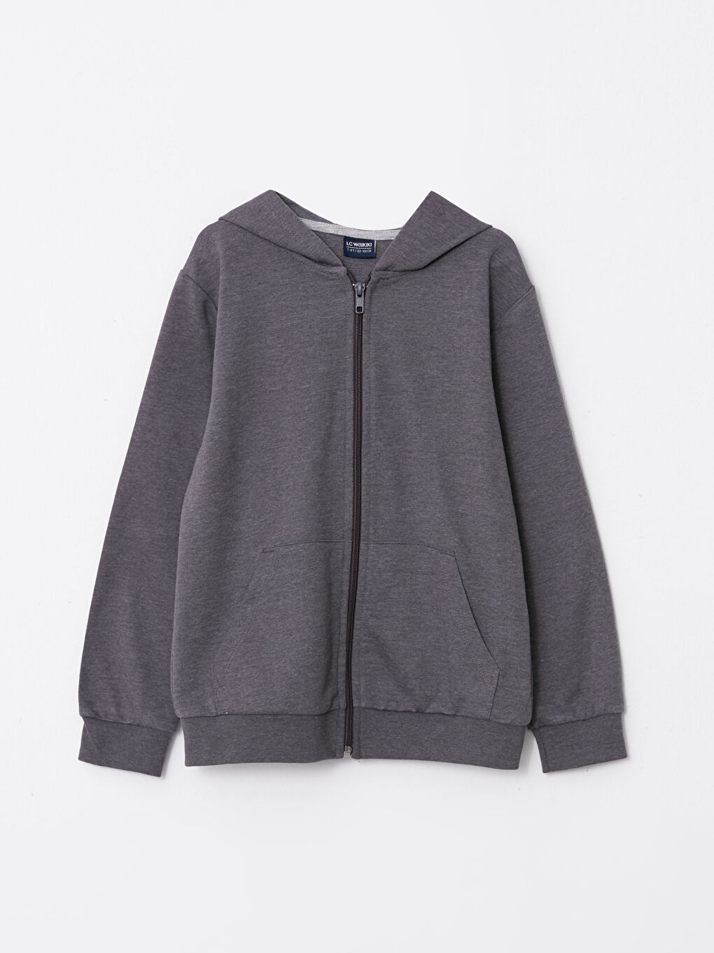 LCW ECO Hooded Basic Long Sleeve Boys' Zippered Sweatshirt -W2DB62Z4-SJ0