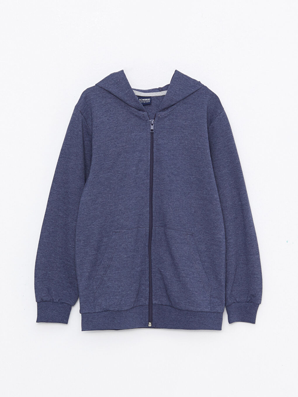 LCW ECO Hooded Basic Long Sleeve Boys' Zippered Sweatshirt -W2DB62Z4-JNK
