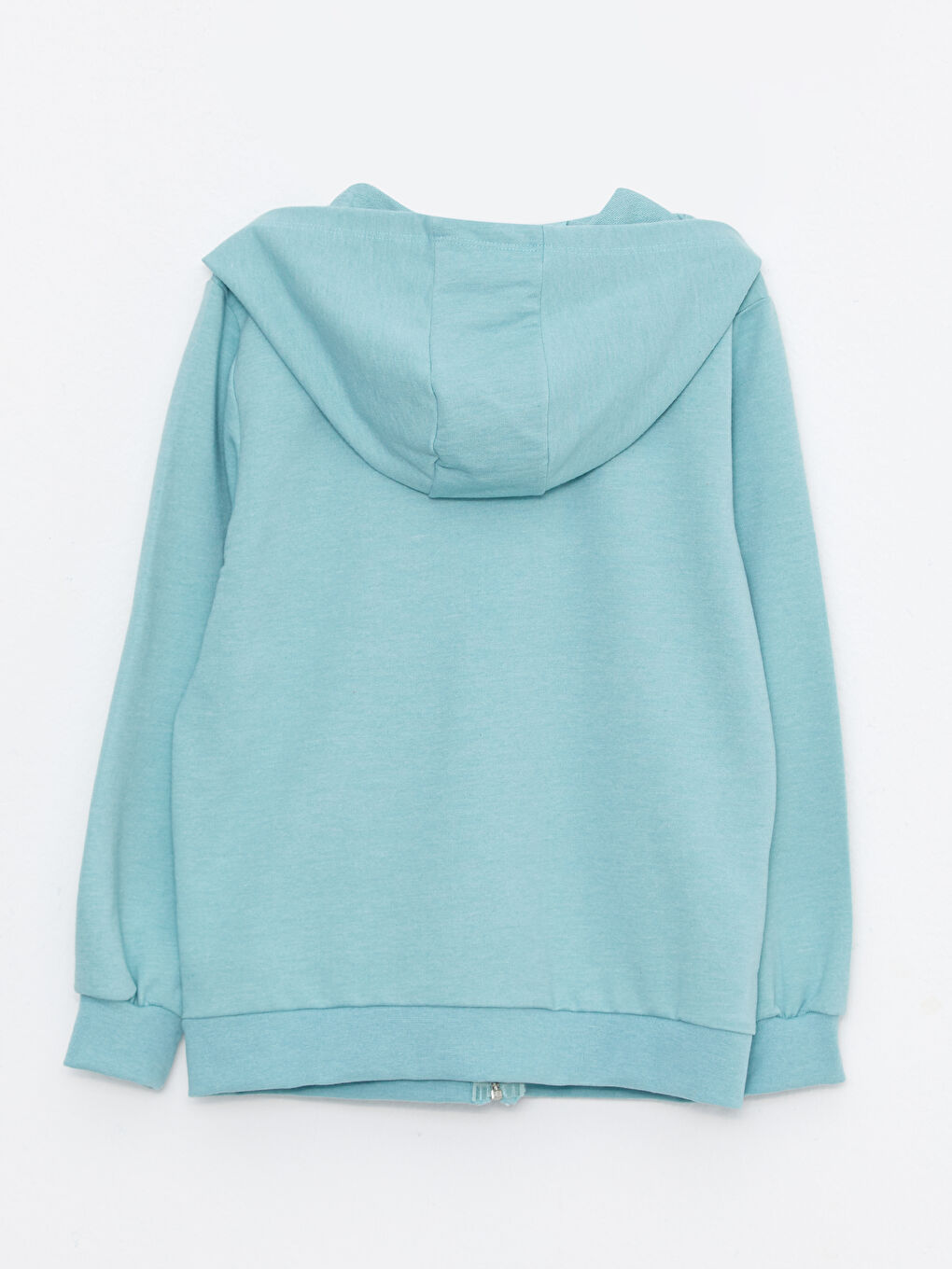 Hooded Basic Long Sleeve Boys' Zippered Sweatshirt-1