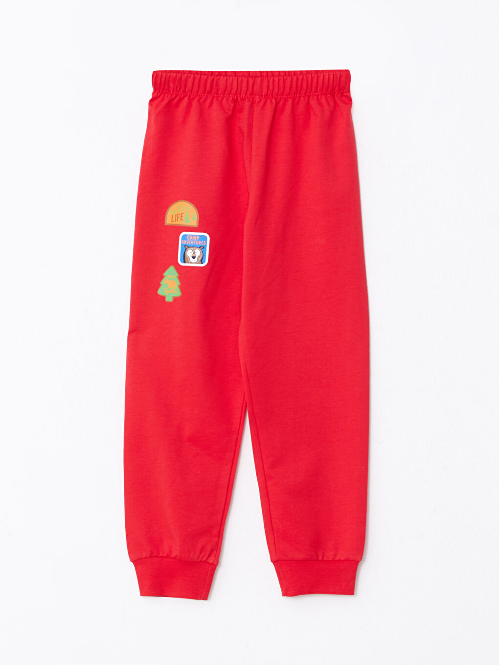 Crew Neck Printed Long Sleeve Boys' Pyjama Set-2